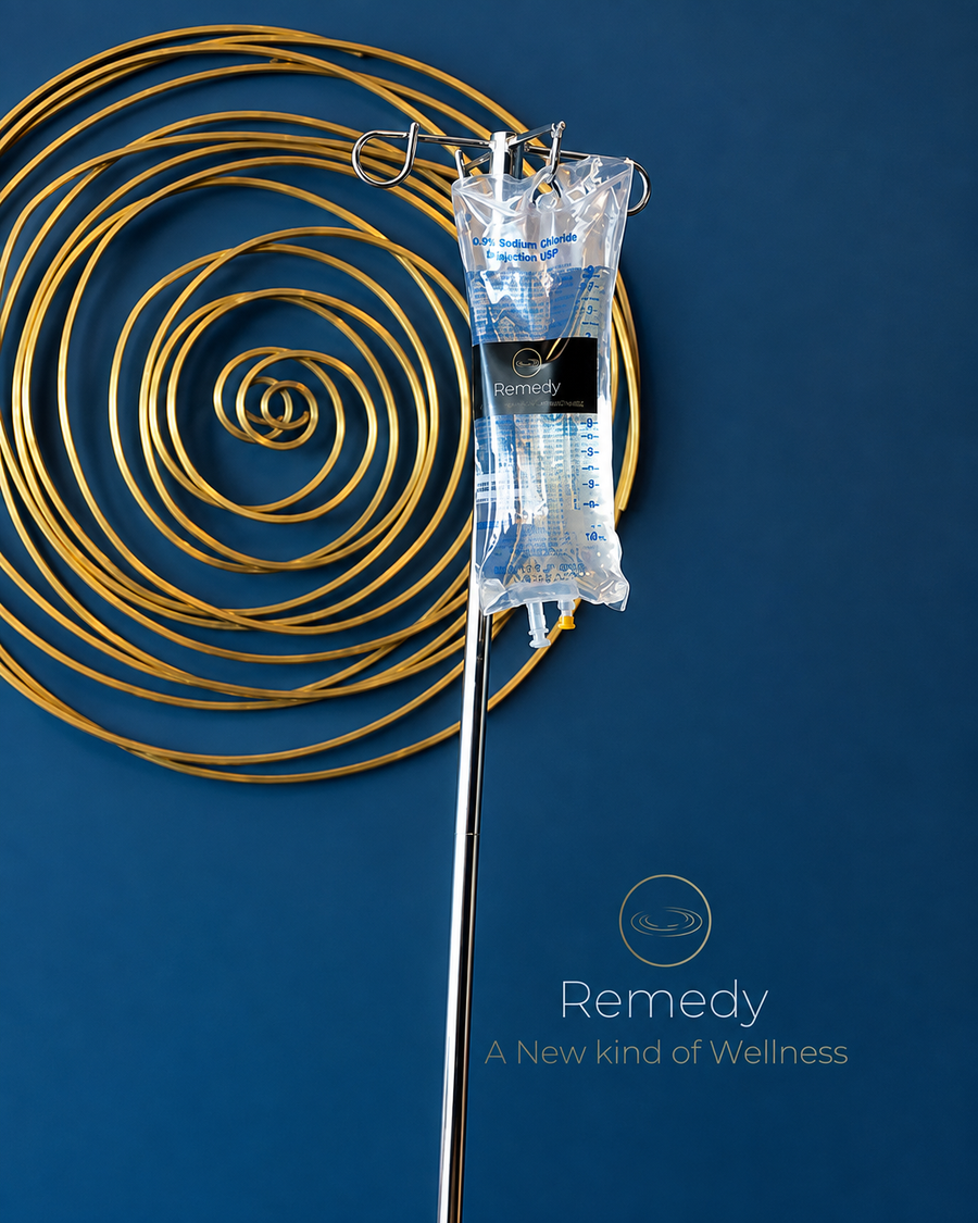 IV drip at the Remedy hydration lounge